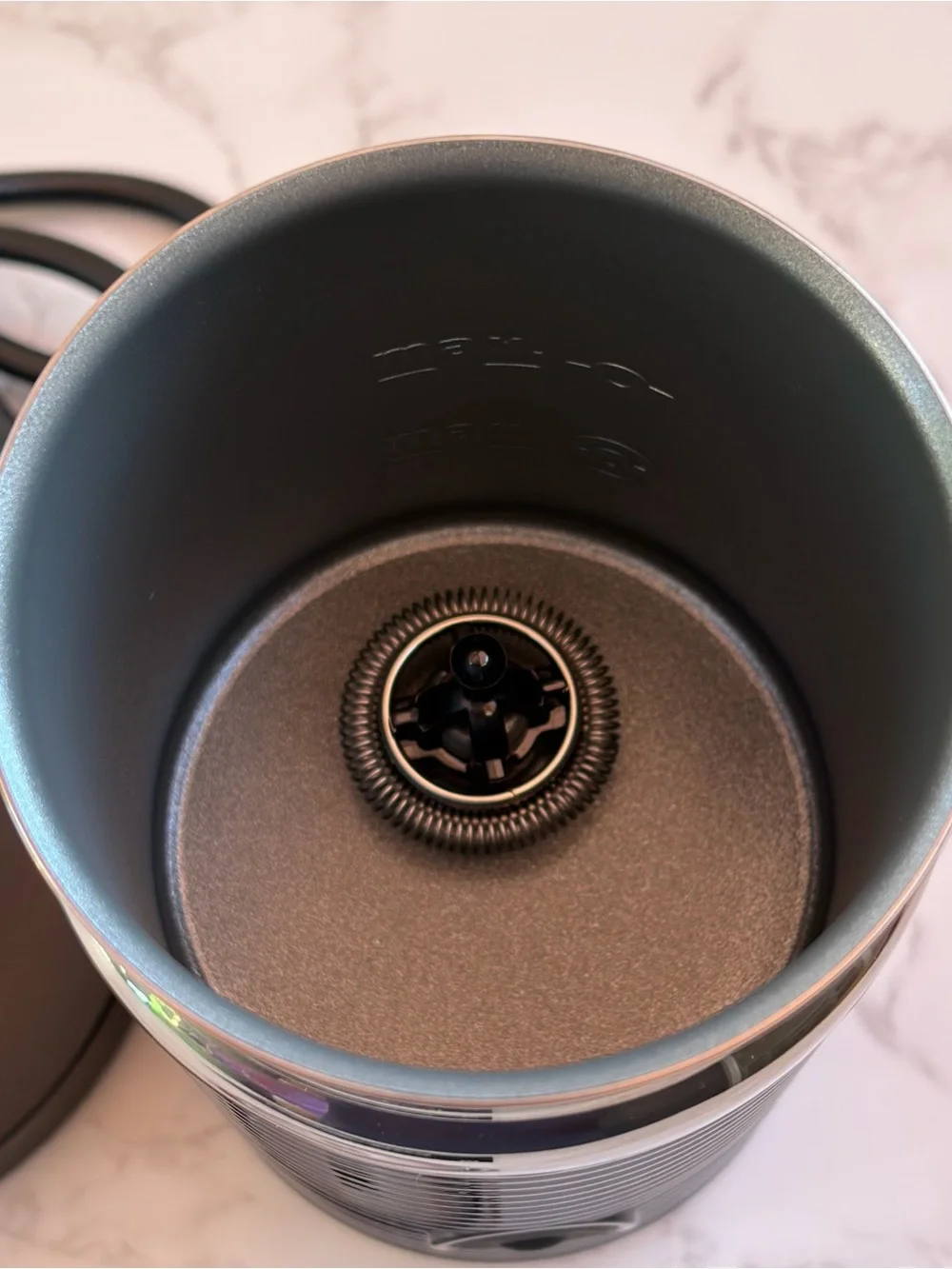 Nespresso Black & Silver Aeroccino Milk Frother